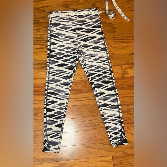 2/$15 Athletic collection-  black‎ & white striped design pants Size S - Picture 3 of 7